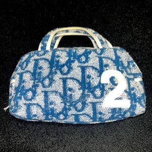 DIOR Y2K BLUE MONOGRAM TERRYCLOTH HANDBAG - ✨super RARE✨